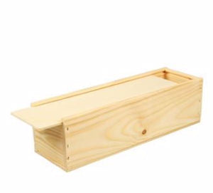 Wooden box for 1 bottle of wine