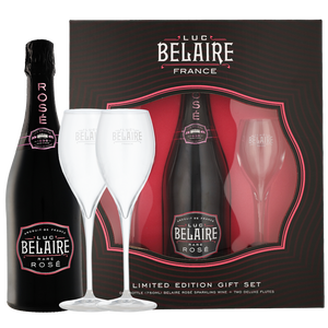 Luc Belaire Rare Rose + 2 Glasses 75cl
