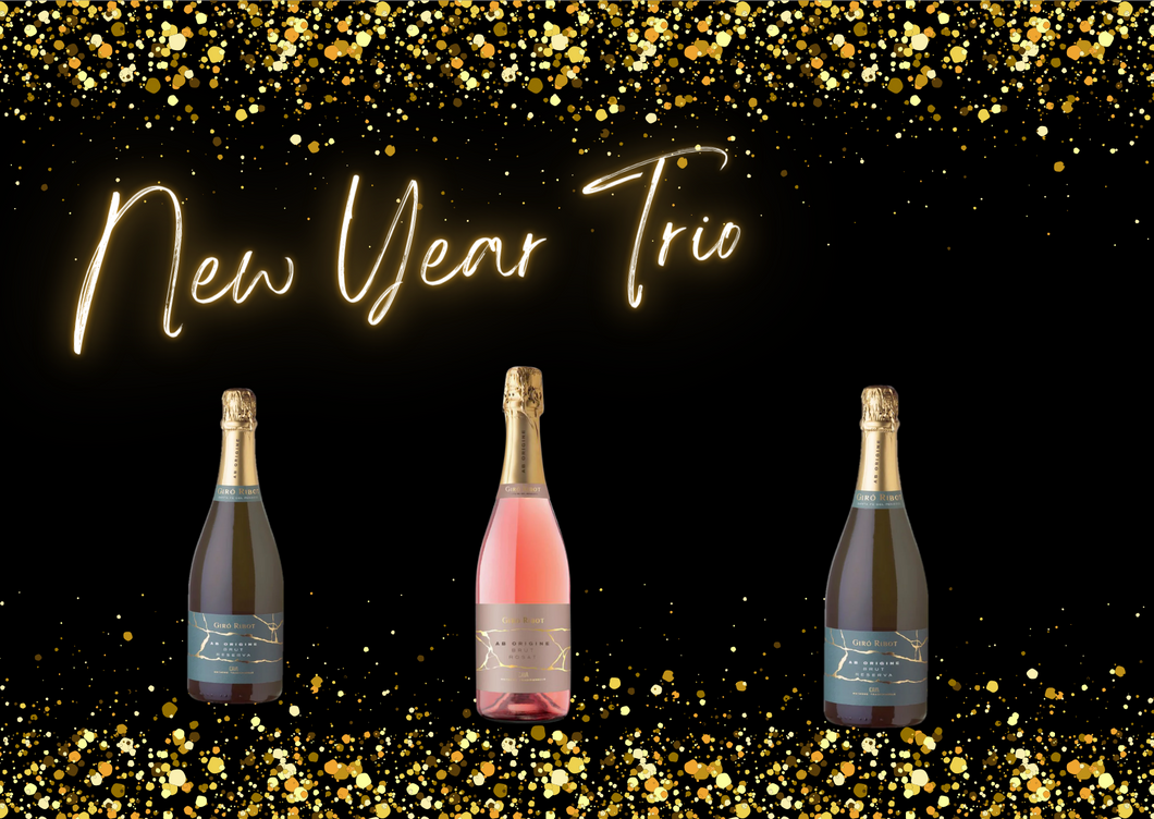 New Year Trio of 3 bottles of Premium Cava