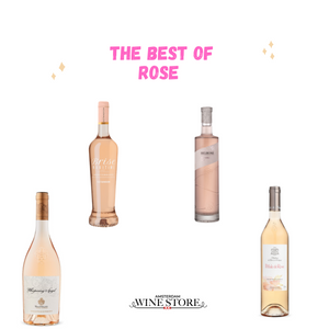 Rose set of 4 different wines