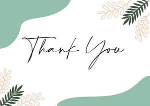 Thank you Gift Card